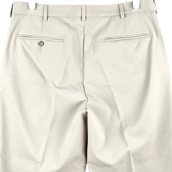 Champions Tour Men Lightweight Beige Pants 34x30 Pleated Front Tapered Leg NWOT - Picture 4 of 12